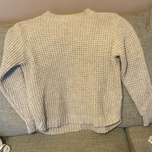 Zenana Outfitters Textured Cream Sweater